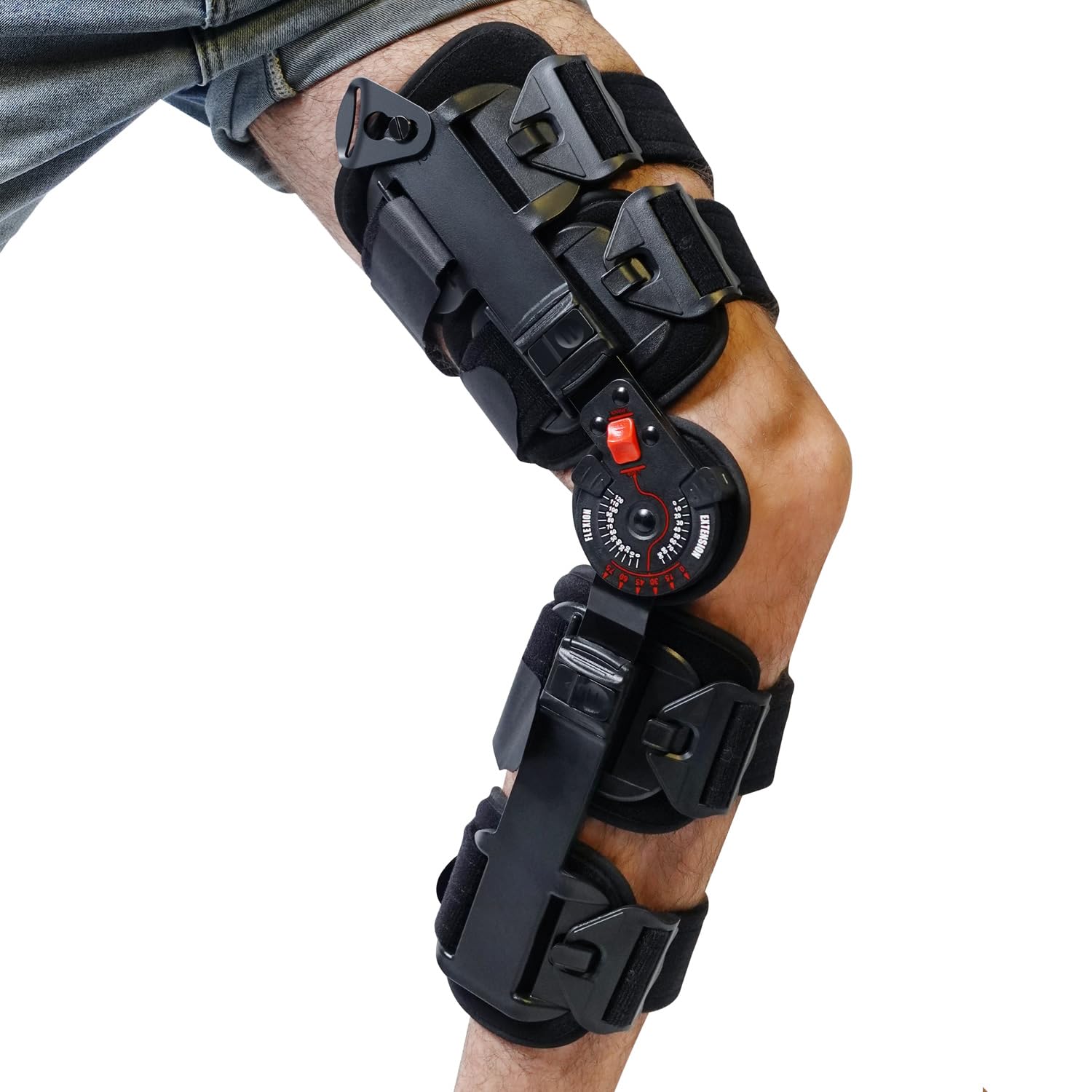 KD ROM Hinged Knee Brace for Post-Op Support, Arthritis, ACL MCL PCL Injury Rehab


