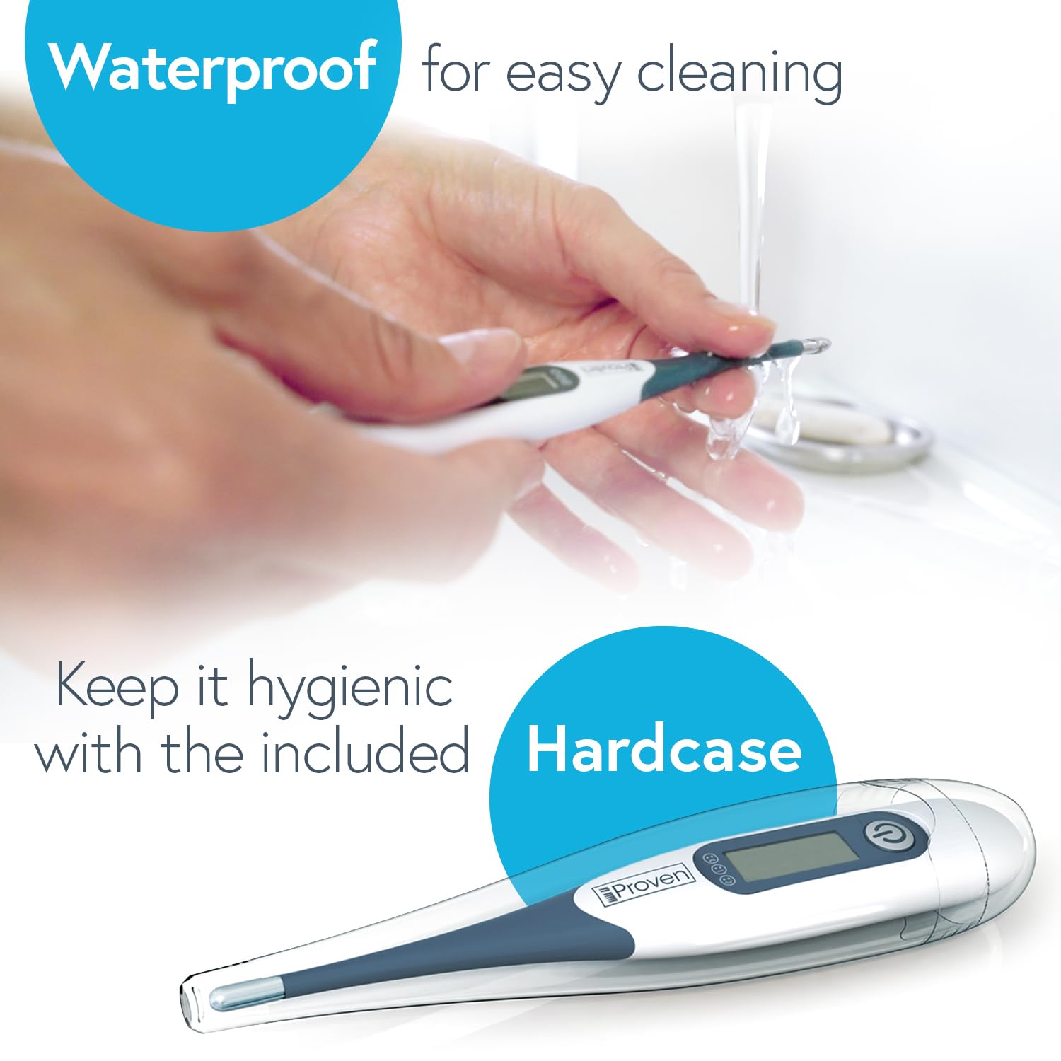 iProven Digital Oral and Rectal Thermometer for Adults, Kids, and Babies

