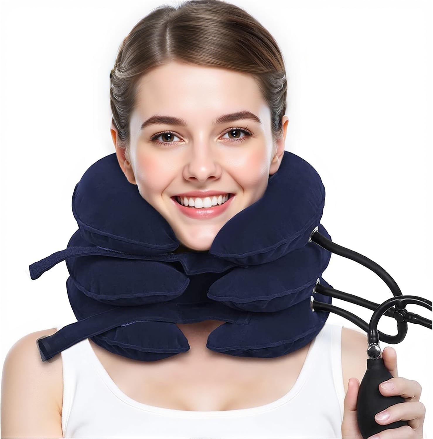 Inflatable Neck Stretcher Cervical Traction Device for Neck Pain Relief

