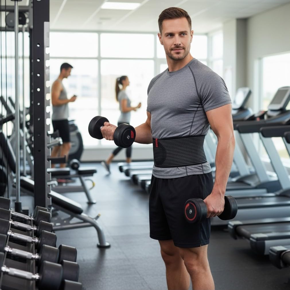ORTONYX Umbilical Hernia Belt with Compression Pad Abdominal Binder Support

