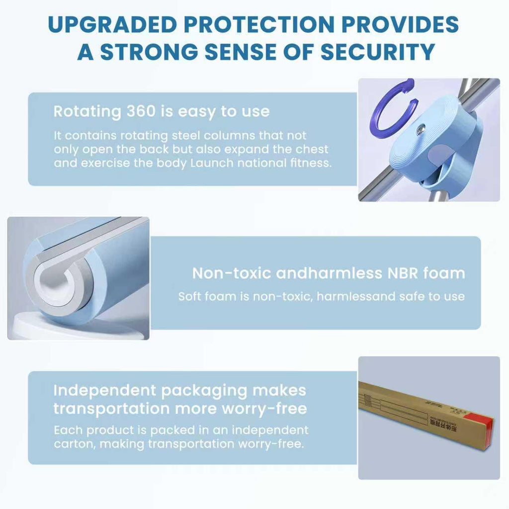 Posture Corrector Yoga Stick Back Cross Orthosis Stretching Rod Foam Stainless Steel

