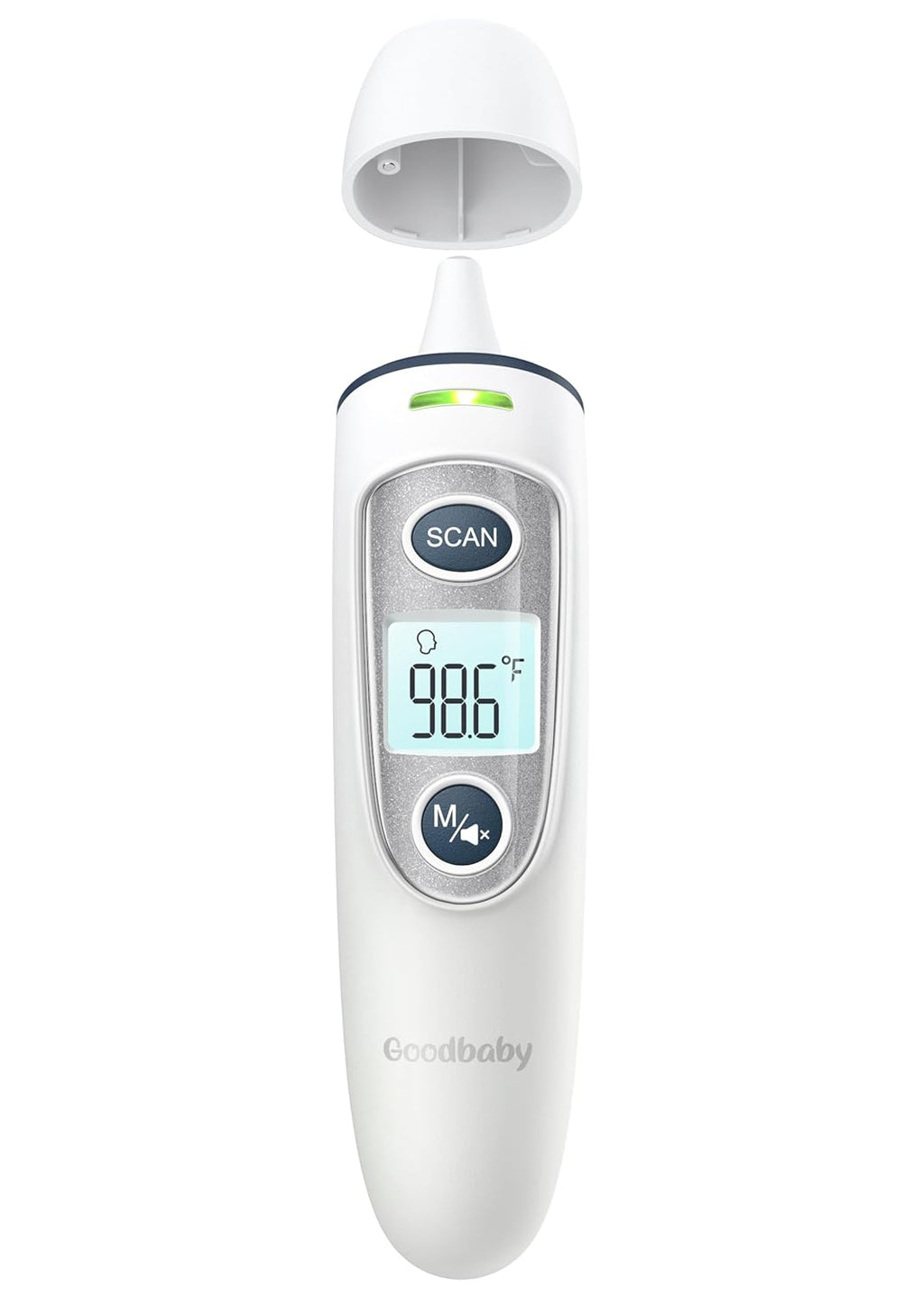 Digital Infrared Ear and Forehead Thermometer with Fever Alarm, 1-Second Readings

