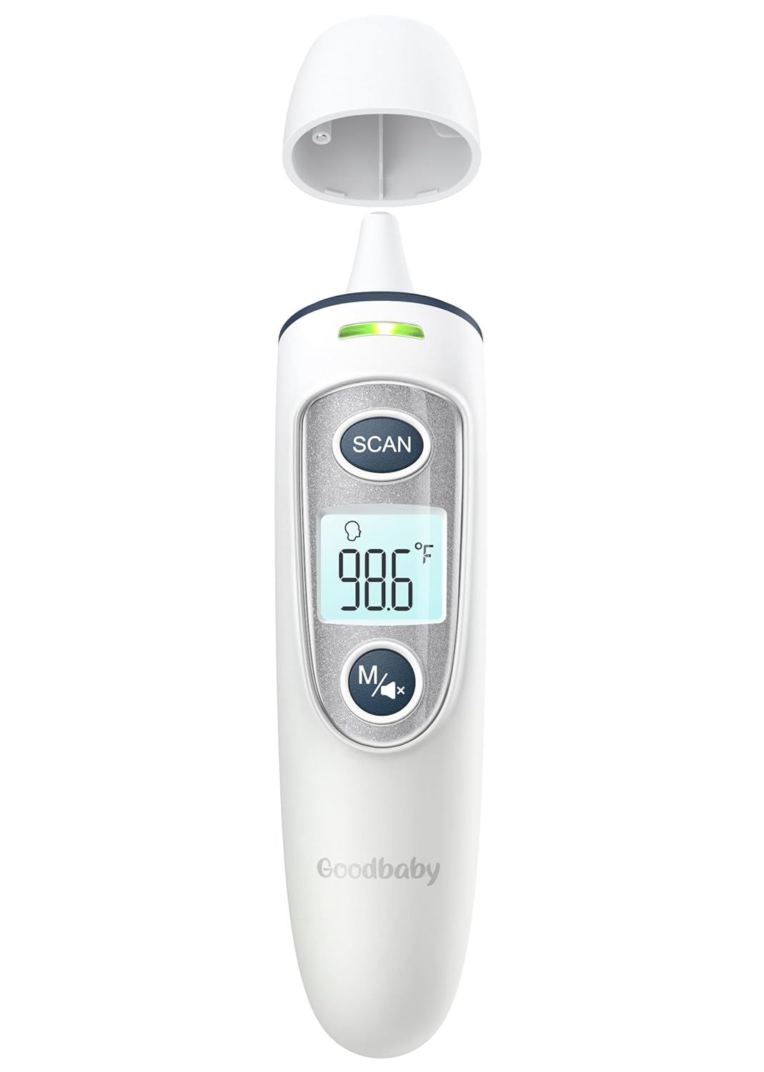 Digital Infrared Ear and Forehead Thermometer with Fever Alarm, 1-Second Readings

