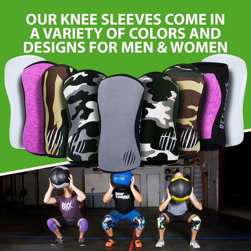 Bear KompleX Neoprene Compression Knee Sleeves for Weightlifting, Squats & Powerlifting

