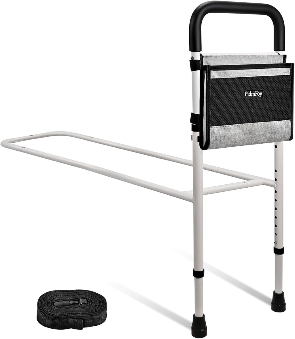 Height-Adjustable Bed Rails for Seniors with Safety Grip and Support Feet

