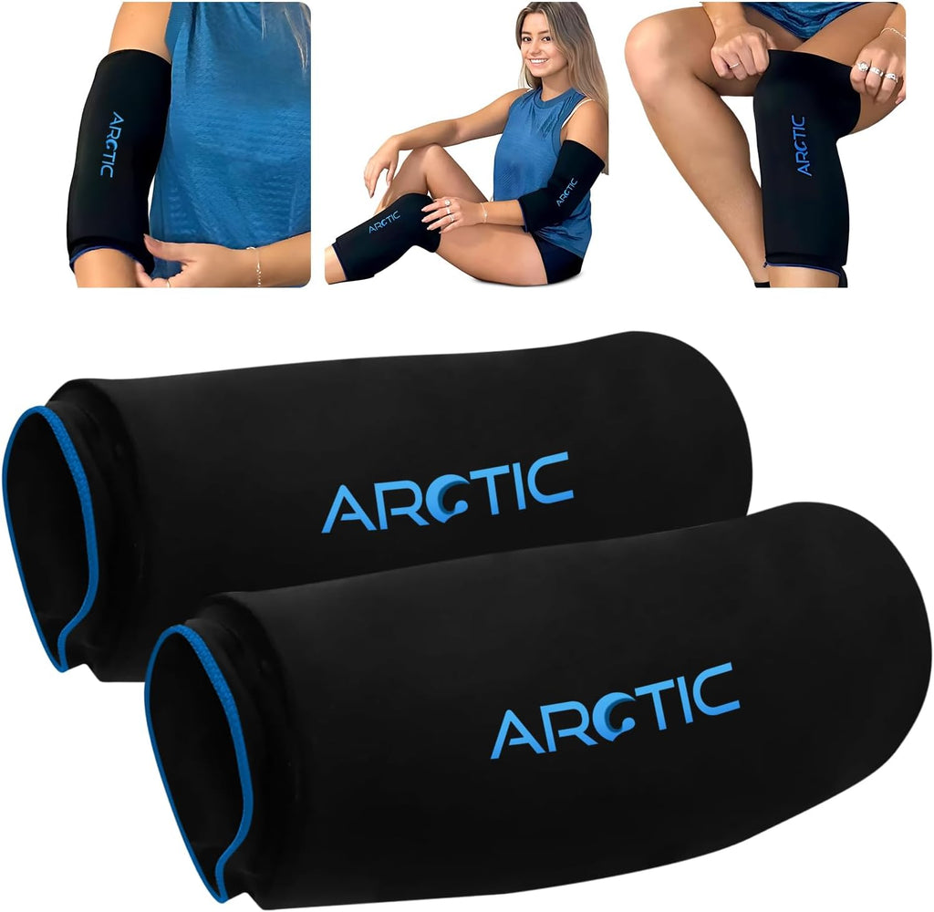 Reusable Gel Ice Wrap for Elbow, Knee, Ankle Cold Compression, Leak-Free

