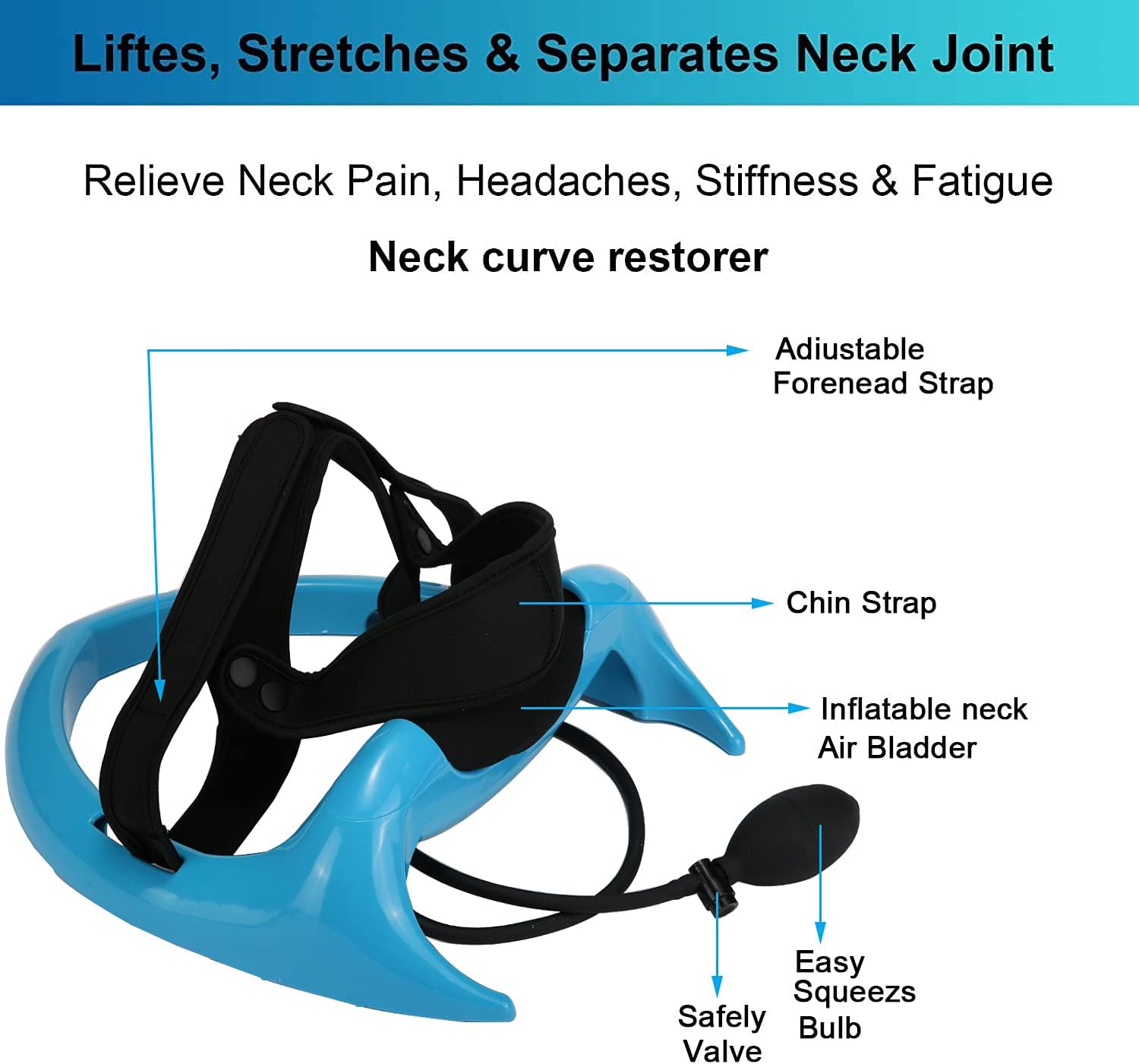 ECOGUN Neck Posture Corrector Cervical Spine Traction Pump

