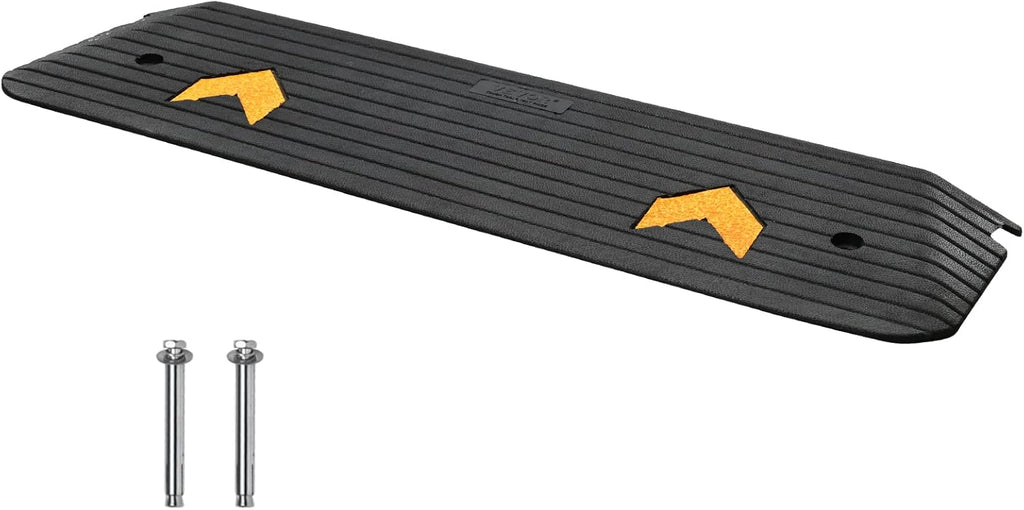 VEVOR Rubber Threshold Ramp for Wheelchairs and Scooters, Non-Slip Curb Ramp

