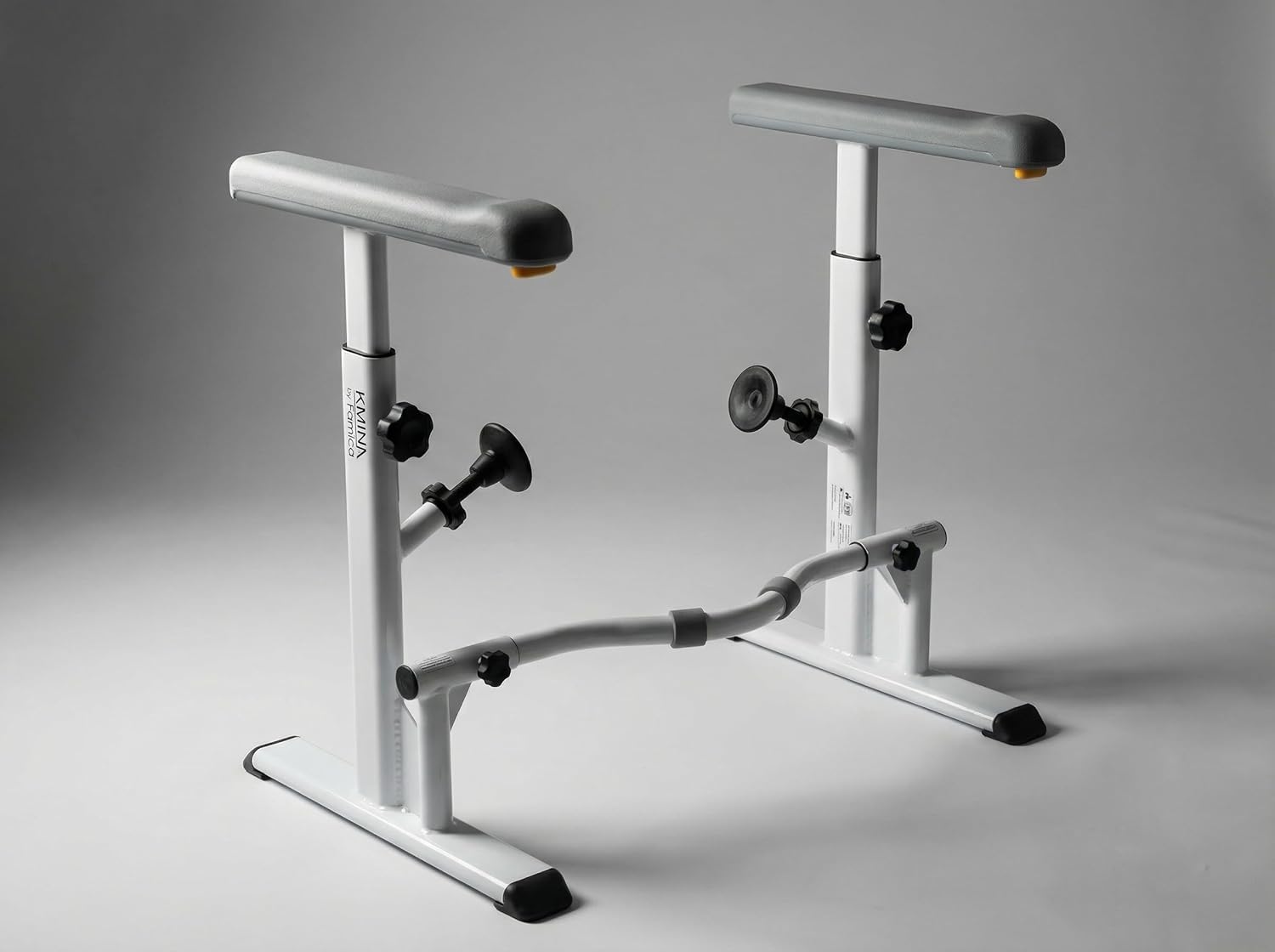 KMINA Toilet Safety Rails for Seniors, Adjustable Grab Bars with Handles

