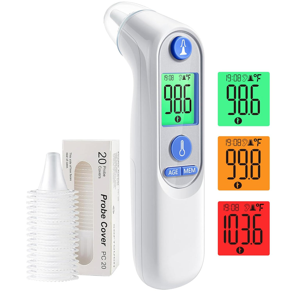 Viproud Digital Ear Thermometer for Kids and Adults, Fast Reading, 30 Memory

