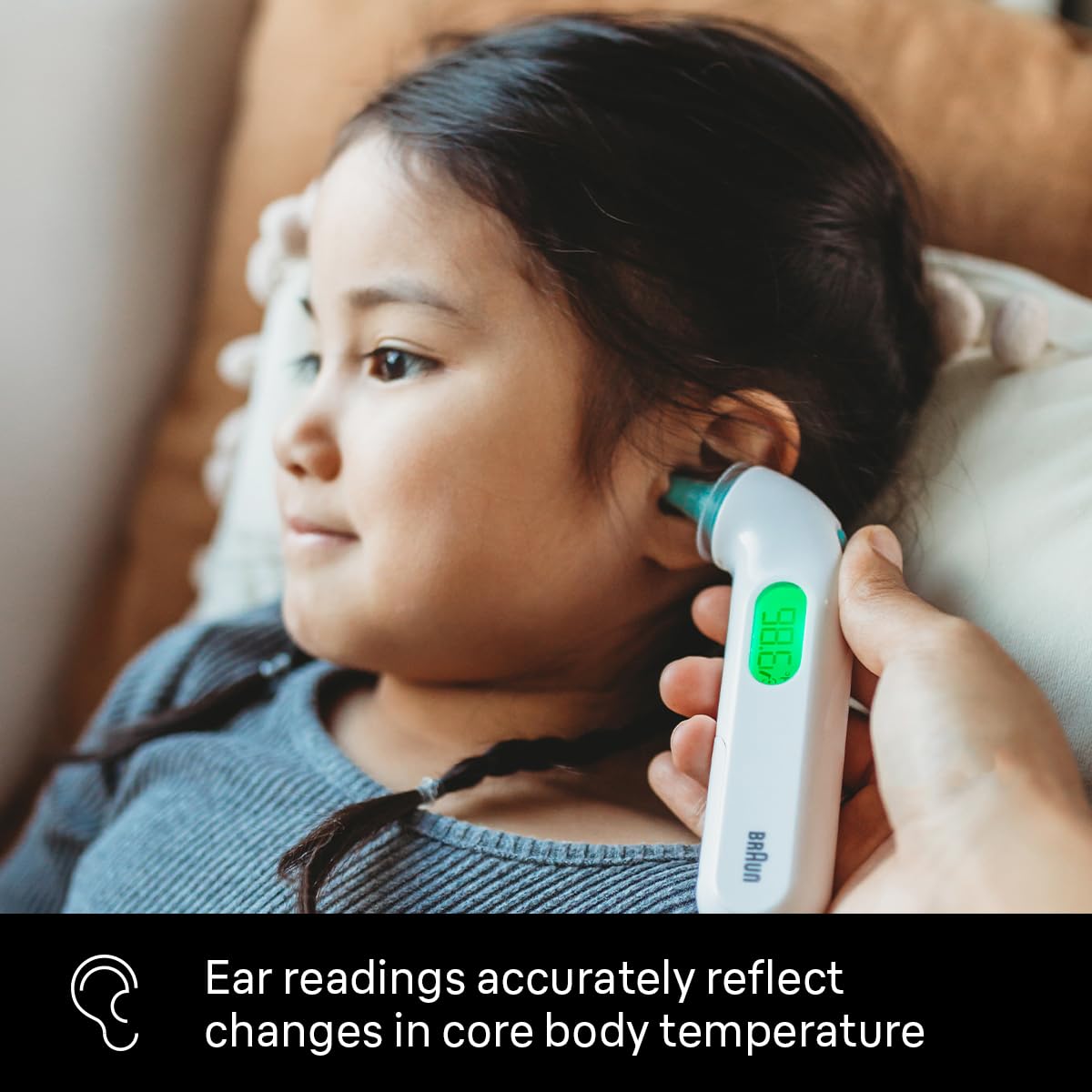 Braun ThermoScan 4 Digital Ear Thermometer for Kids and Adults


