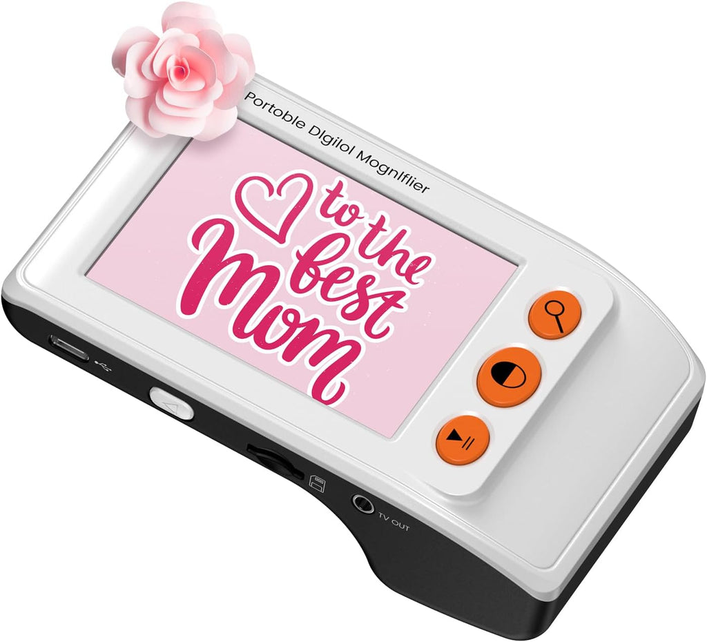 Eyoyo Portable Digital Magnifier 3.5” LCD Video Magnifier Reading Aid 2x–25x Zoom

