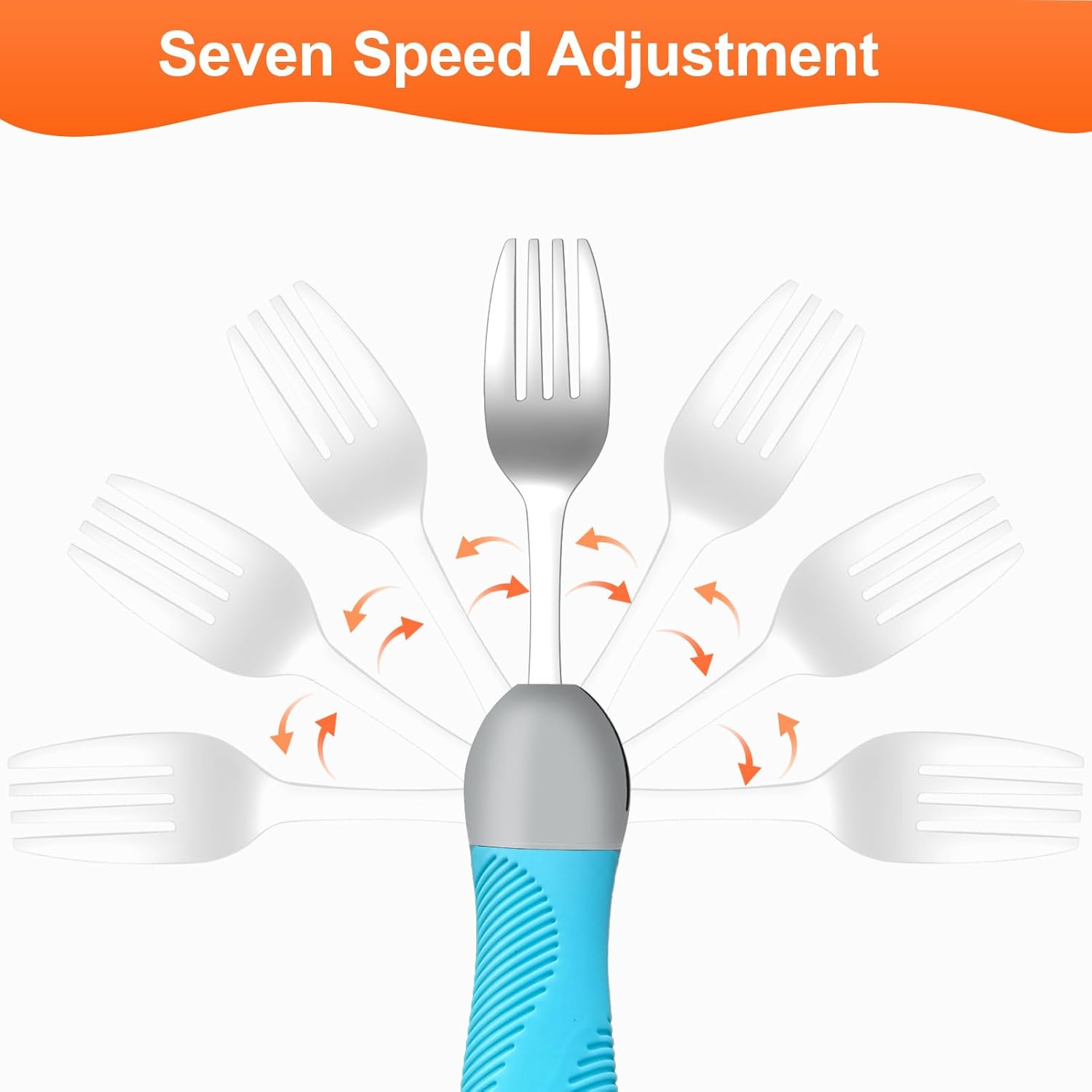 Weighted Swivel Adaptive Utensils Spoon and Fork Set for Hand Tremors Parkinson’s

