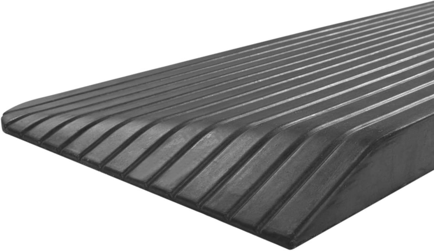 Silver Spring Solid Rubber Threshold Ramp for Wheelchairs, 1500 lb Capacity

