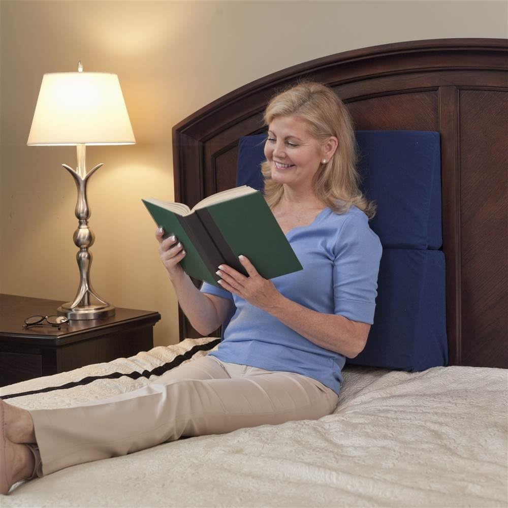 Drive Medical Folding Bed Wedge Pillow for Bedtime Neck and Back Support

