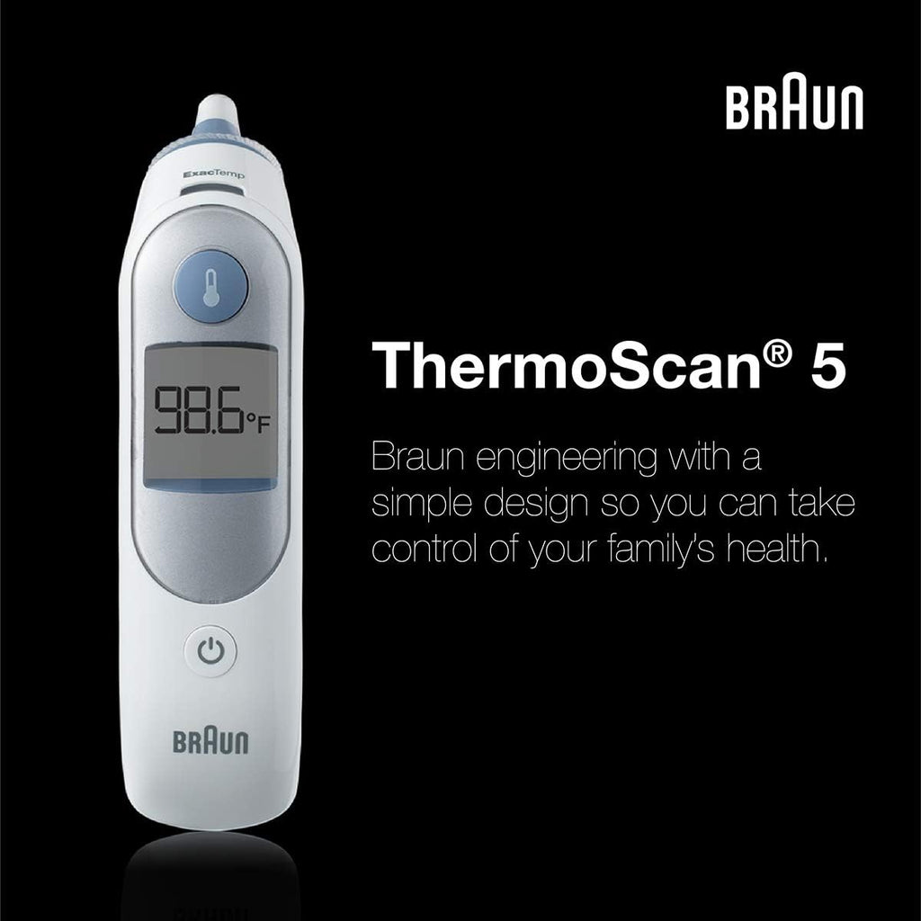 Braun ThermoScan 5 Digital Ear Thermometer with ExacTemp Stability Indicator

