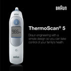 Braun ThermoScan 5 Digital Ear Thermometer with ExacTemp Stability Indicator

