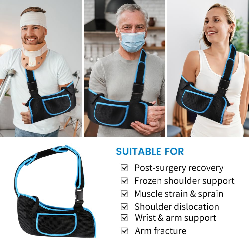 Adjustable Shoulder Arm Sling Immobilizer Rotator Cuff Support Brace for Elbow Wrist

