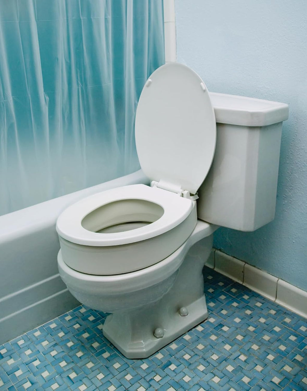 Essential Medical Supply Toilet Seat Riser, Elevated Height 19 x 14 x 3.5 in, 300 lb

