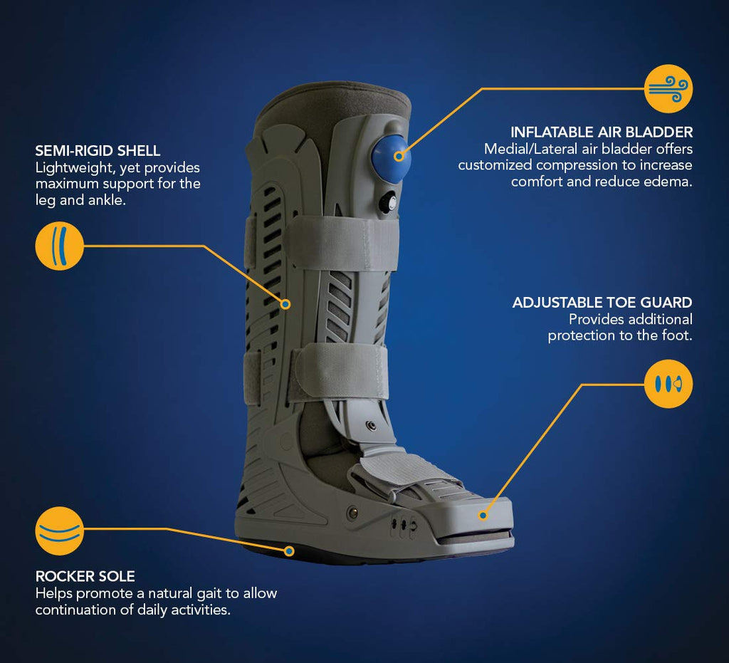 United Ortho 360 Air Walker Standard Fracture Boot, Grey

