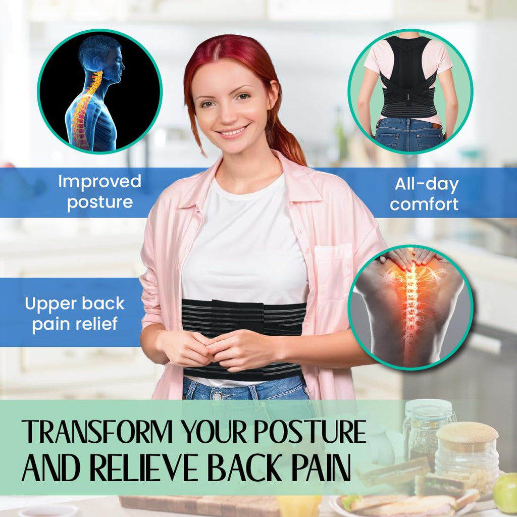 ORTONYX Back Brace Posture Corrector with Clavicle and Shoulder Support

