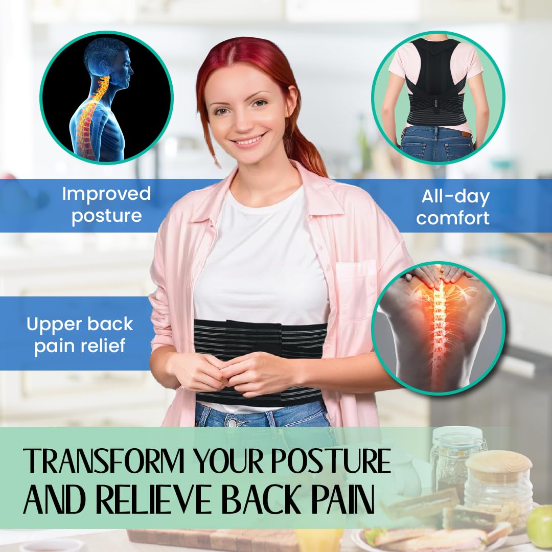 ORTONYX Back Brace Posture Corrector with Clavicle and Shoulder Support

