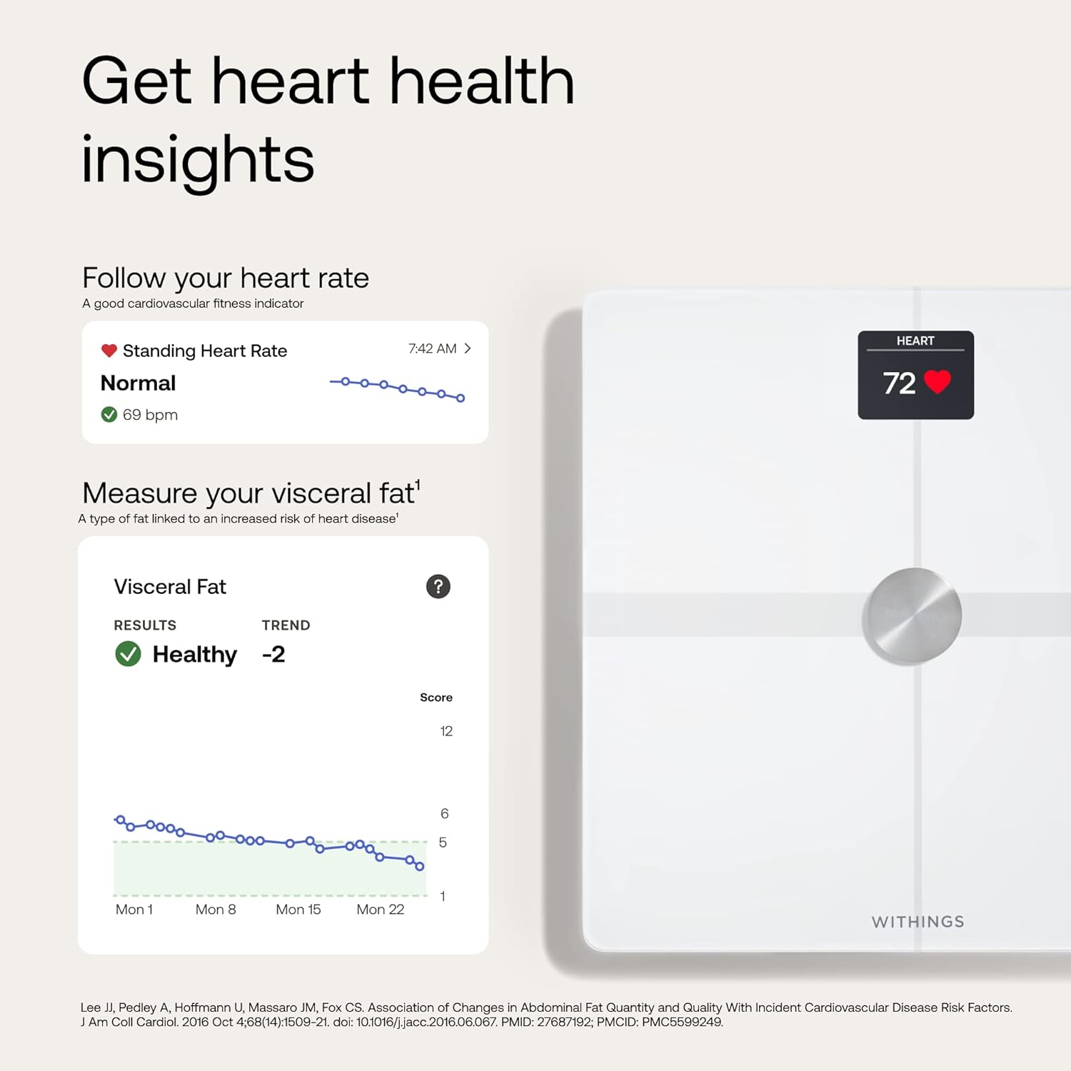 Withings Body Smart Smart Scale for Body Weight and Body Fat WiFi Bluetooth

