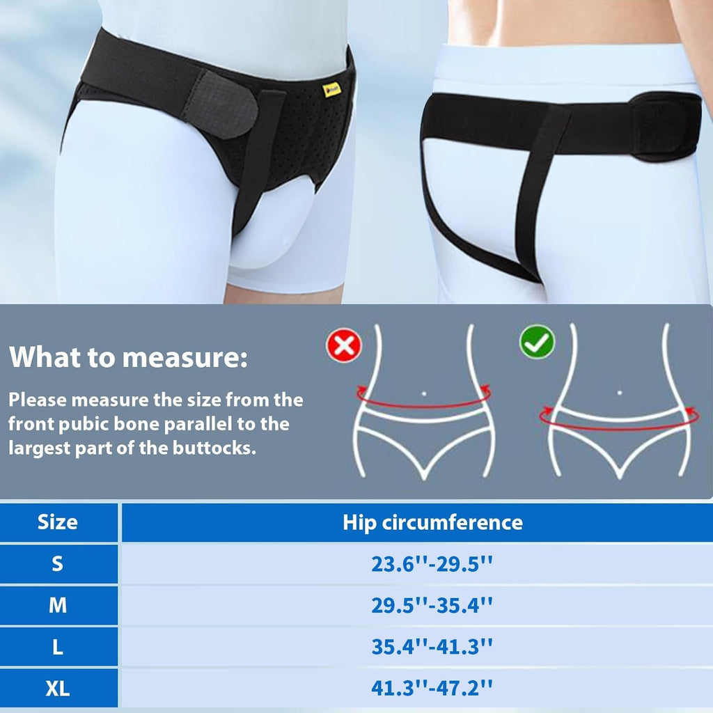 TENB Hernia Belt for Men, Adjustable Inguinal & Sports Hernia Support Truss

