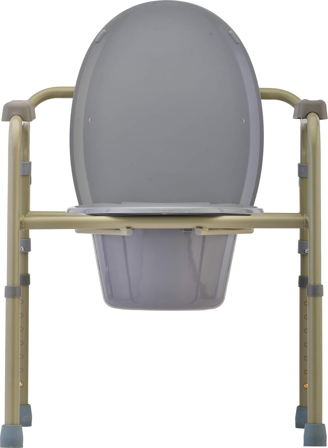 NOVA Medical Folding Commode Over Toilet and Bedside, With Splash Guard and Bucket

