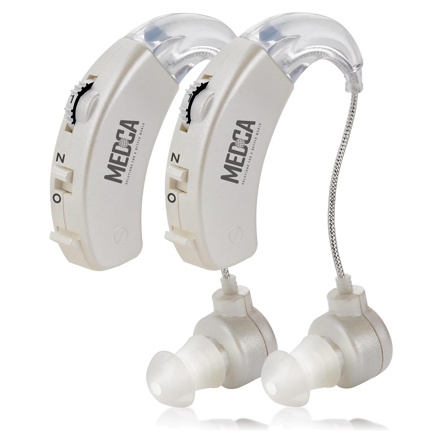 MEDca Behind the Ear Digital Sound Amplifier (BTE) with Noise Reduction & Volume

