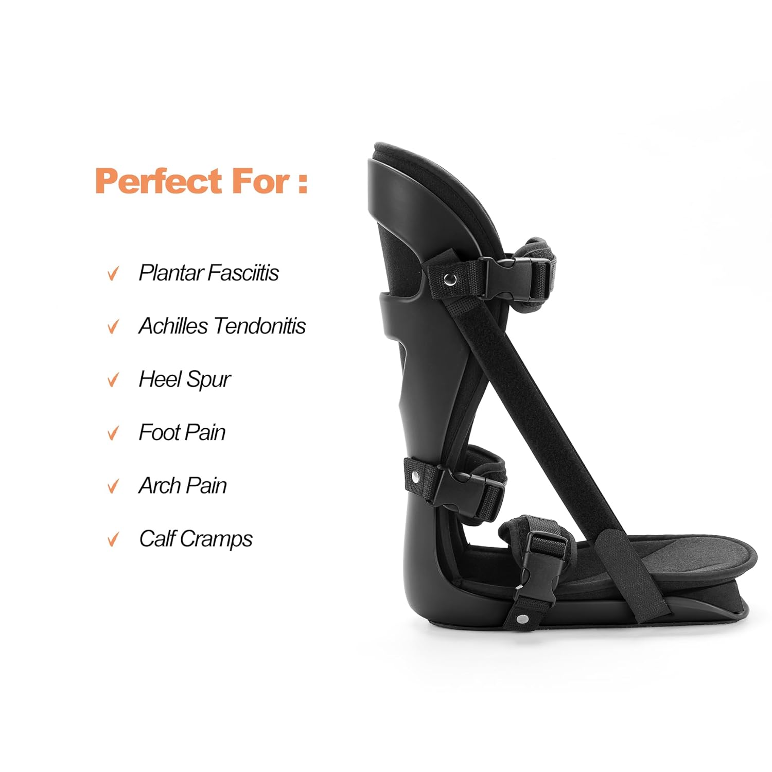Plantar Fasciitis Night Splint Adjustable Foot Brace for Achilles Tendonitis Relief

