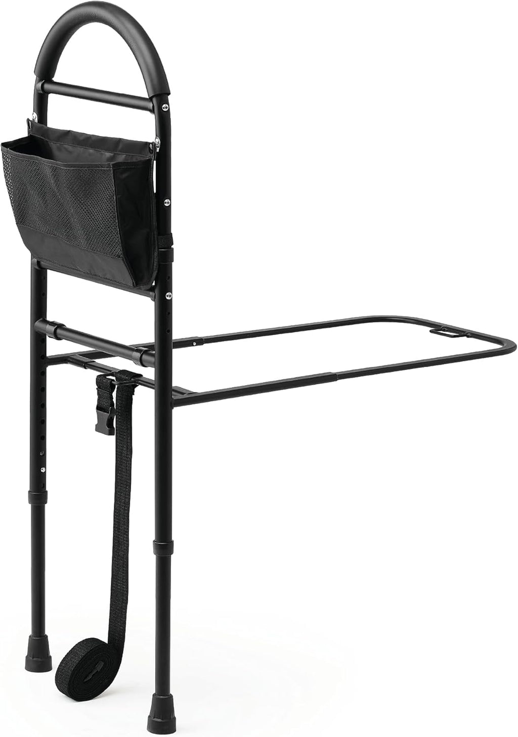 Medline Bed Assist Bar with Storage Pocket, Height-Adjustable Bed Rail

