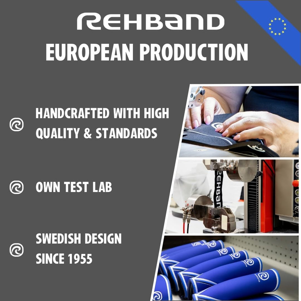 Rehband Elbow Compression Sleeve 5mm Neoprene Elbow Support for Weightlifting

