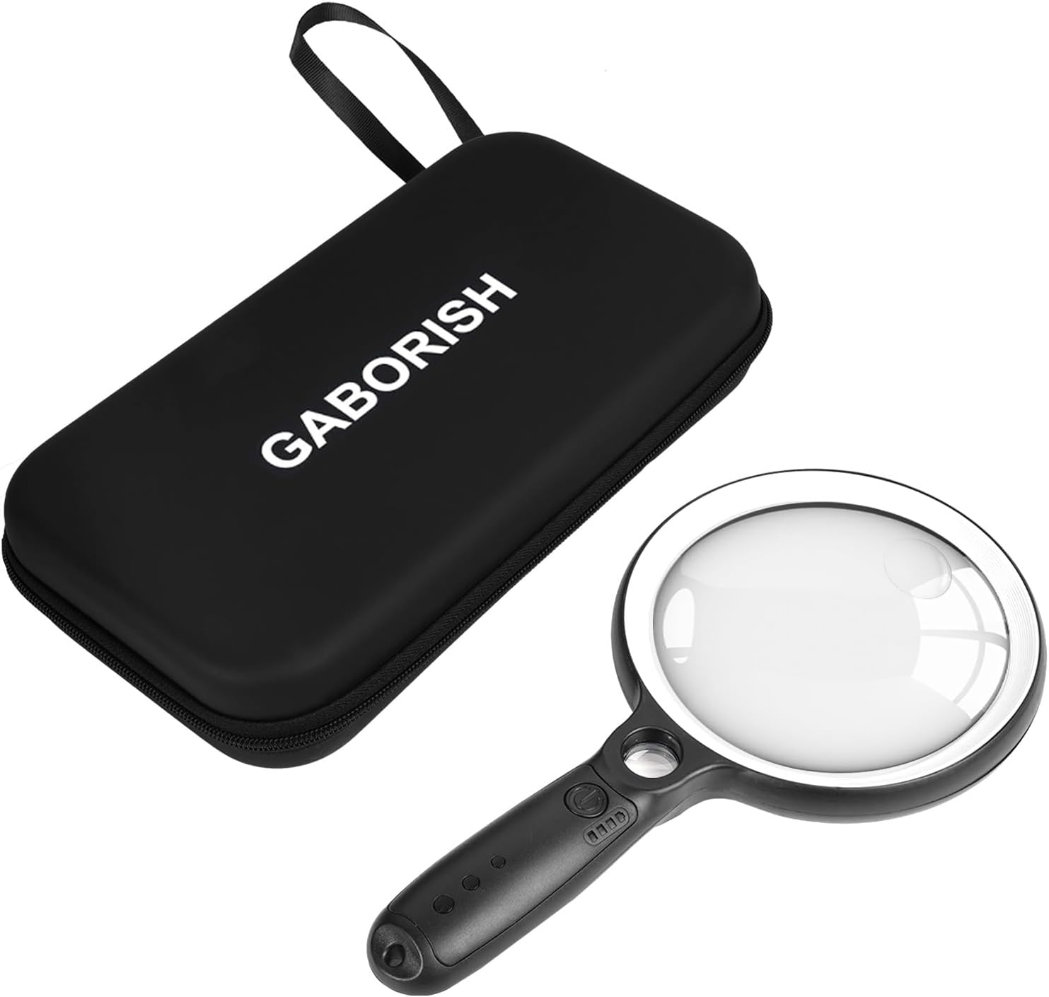 Handheld Illuminated Magnifying Glass 37 LED 10X 20X 45X Rechargeable USB

