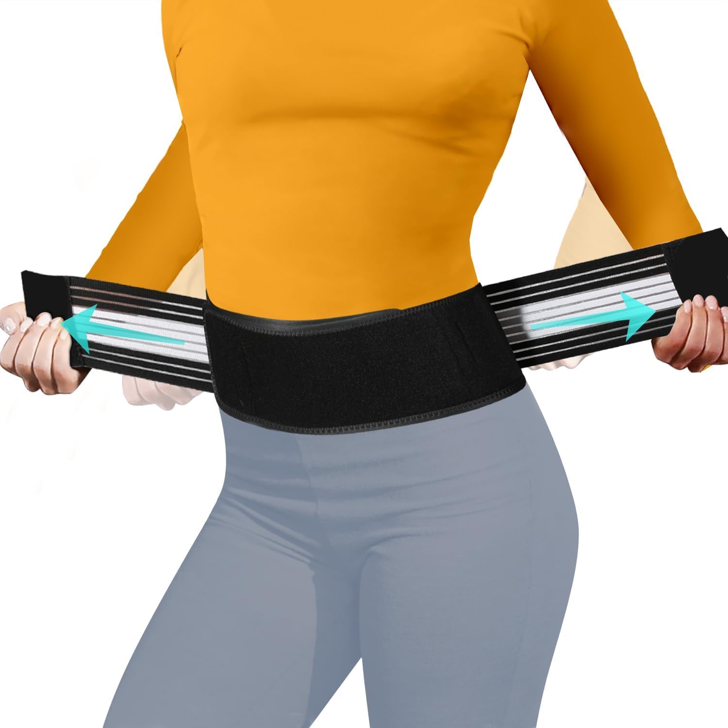 Lightweight Neoprene Lumbar Support Back Brace Belt for Lower Back Pain

