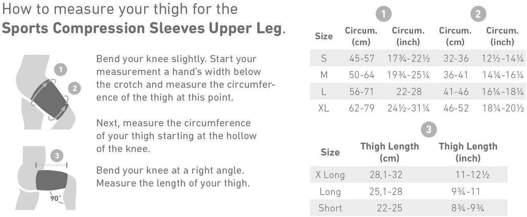 Bauerfeind Sports Compression Upper Leg Sleeves for Thigh and Hamstring Support

