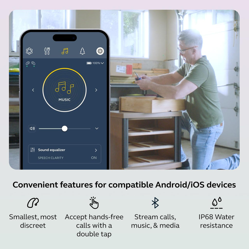 Jabra Enhance Select 700 OTC Hearing Aids with Bluetooth LE Audio & Audiology

