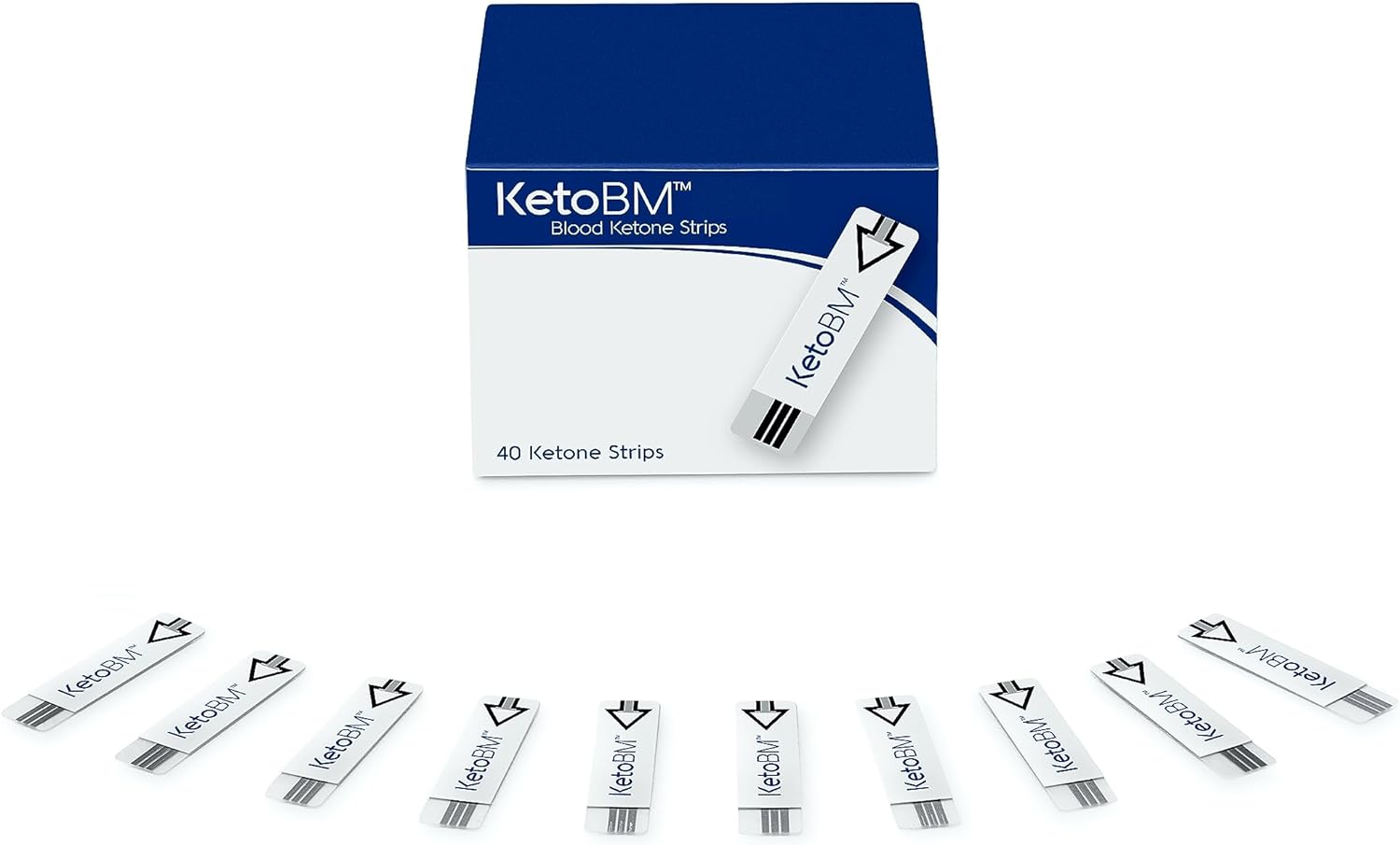 KetoBM Blood Ketone Test Strips for Ketone Only Meter, 40 Count

