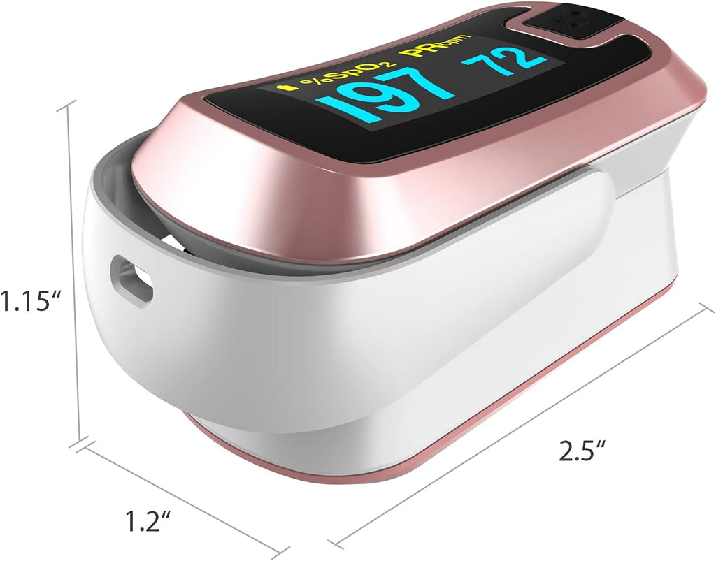 Mibest OLED Finger Pulse Oximeter, O2 Saturation Meter with Dual Color Display

