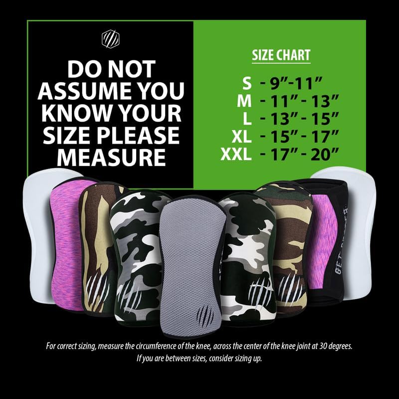 Bear KompleX Neoprene Compression Knee Sleeves for Weightlifting, Squats & Powerlifting

