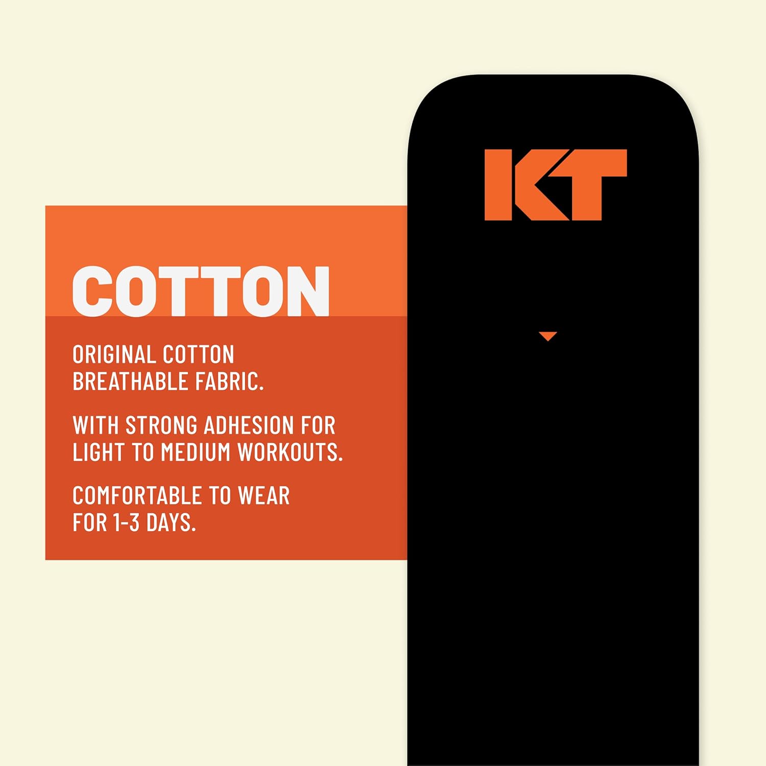 KT Tape Original Cotton Elastic Kinesiology Athletic Tape, 150 Precut 10" Strips


