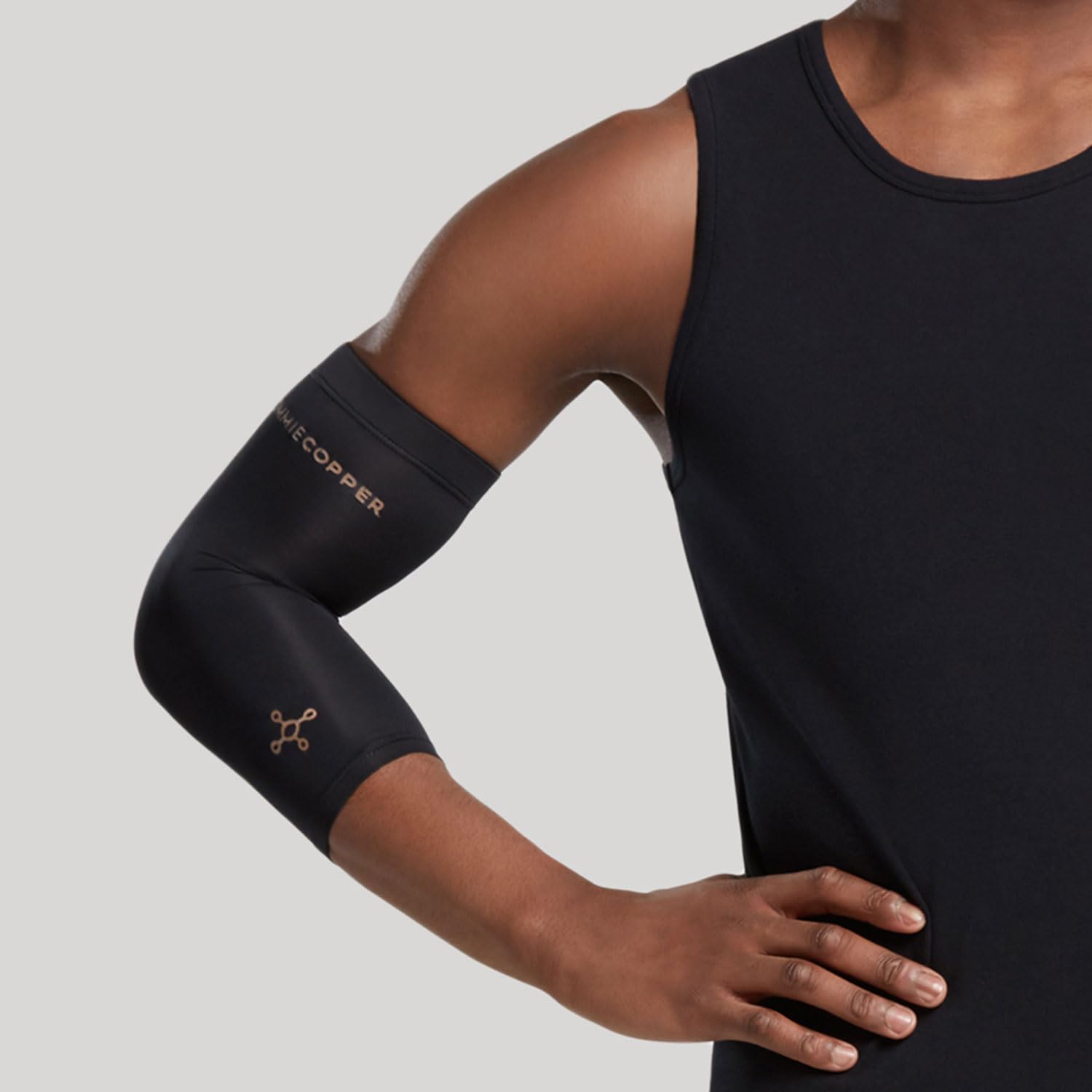 Tommie Copper Elbow Compression Sleeve for Tennis Golfer's Elbow Adjustable Breathable

