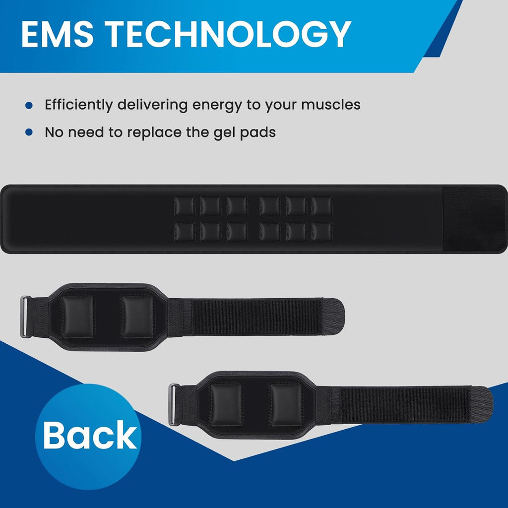 Smiofo EMS ABS Stimulator Belt, Muscle Toner Fitness Workout Equipment

