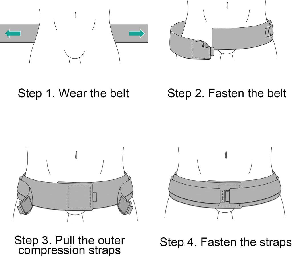 Lightweight Neoprene Lumbar Support Back Brace Belt for Lower Back Pain

