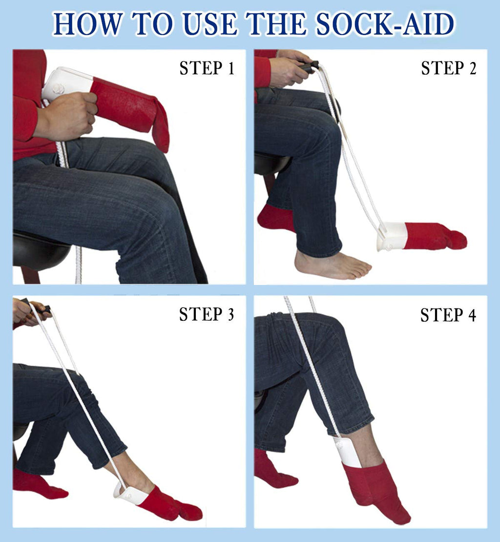 RMS Hip & Knee Kit with Leg Lifter, Rotating Reachers, Sock Aid, Dressing Stick

