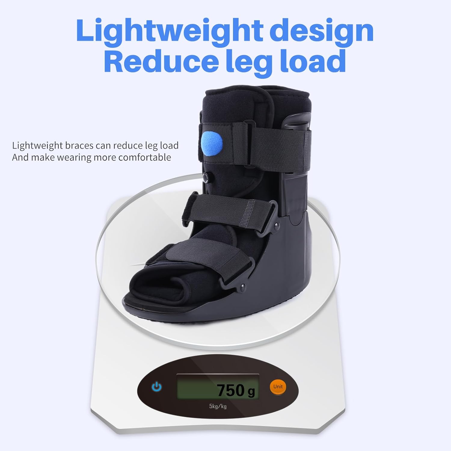 Inflatable Walking Boot Air CAM Walker Fracture Boot Orthopedic Brace Black

