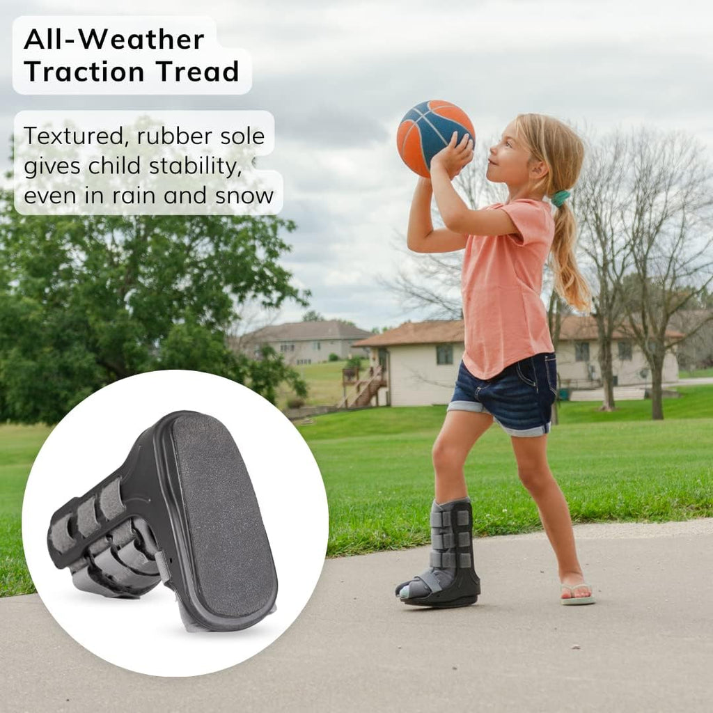 BraceAbility Pediatric Walking Boot CAM Walker Orthopedic Support Shoe for Kids

