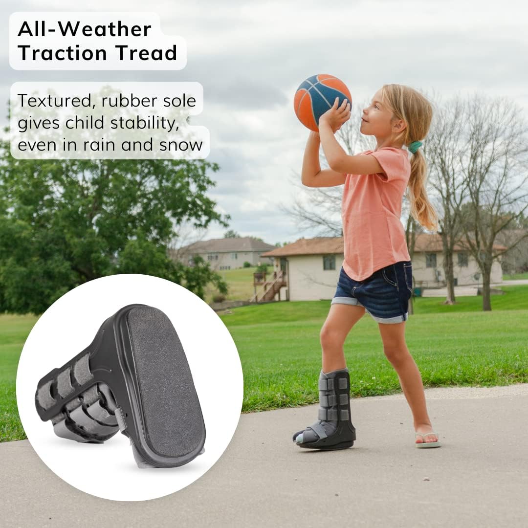 BraceAbility Pediatric Walking Boot CAM Walker Orthopedic Support Shoe for Kids

