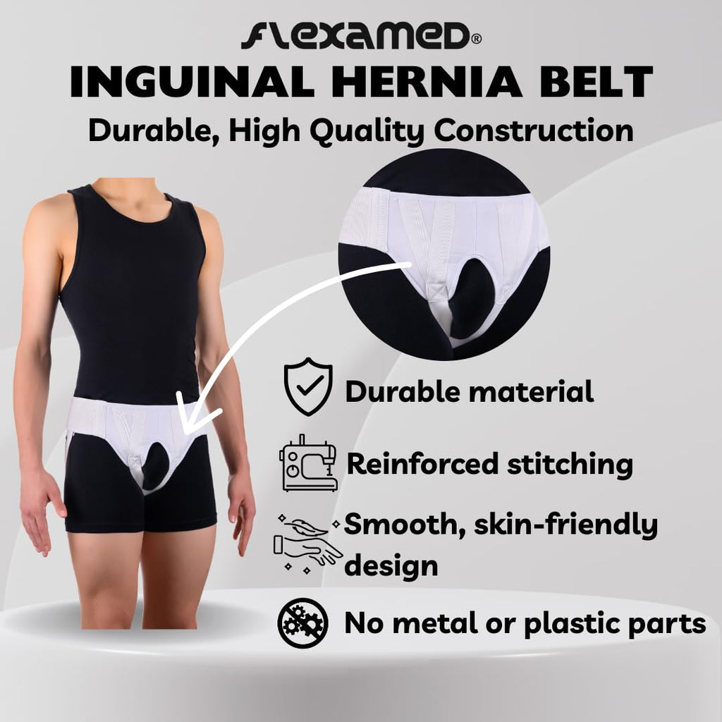 FlexaMed Inguinal Hernia Truss with Compression Pad

