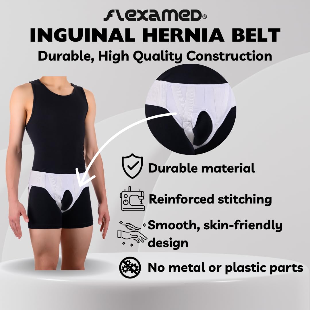 FlexaMed Inguinal Hernia Truss with Compression Pad

